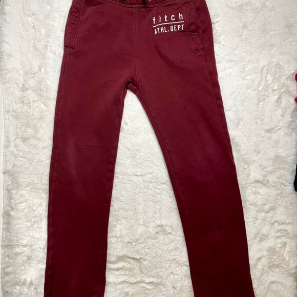 Abercrombie & Fitch Vintage Red Sweatpants XXS-XS - Picture 2 of 8
